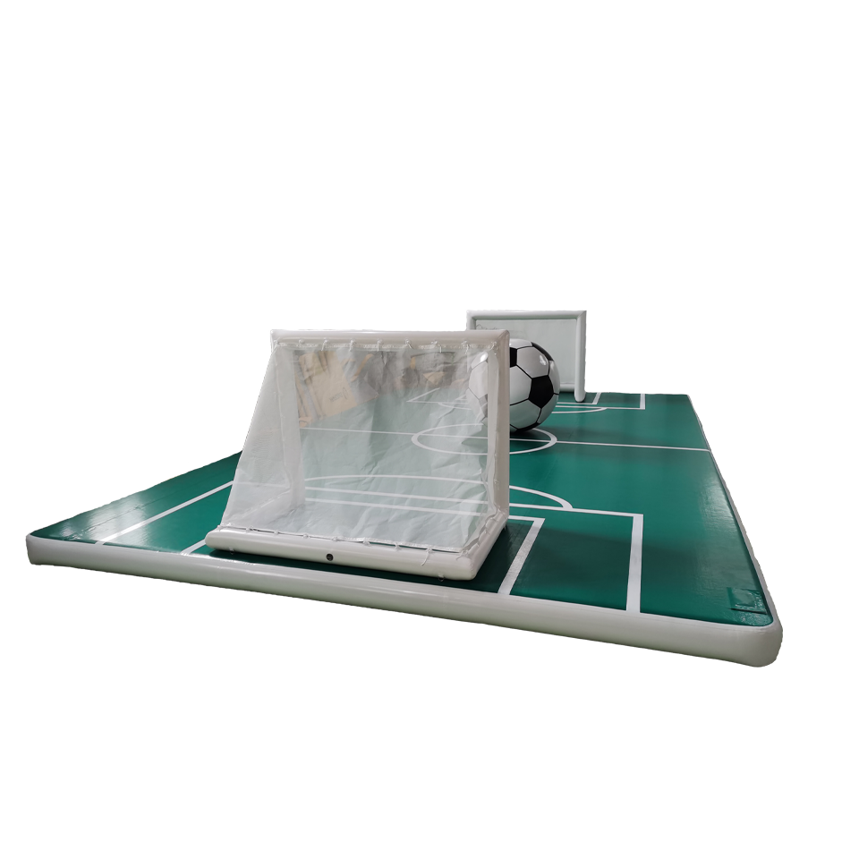 Welded inflatable soccer field