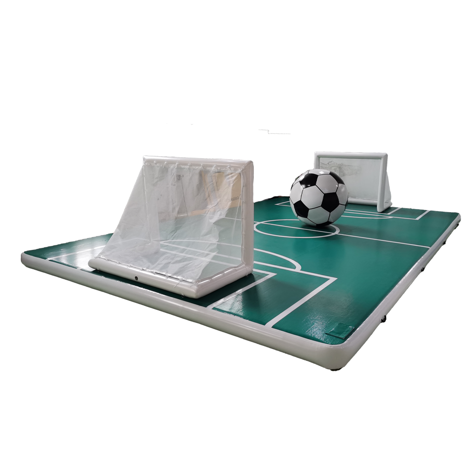 Welded inflatable soccer field