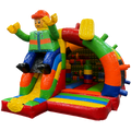 Arch Midi 3D Colored Blocks Inflatable With Obstacles