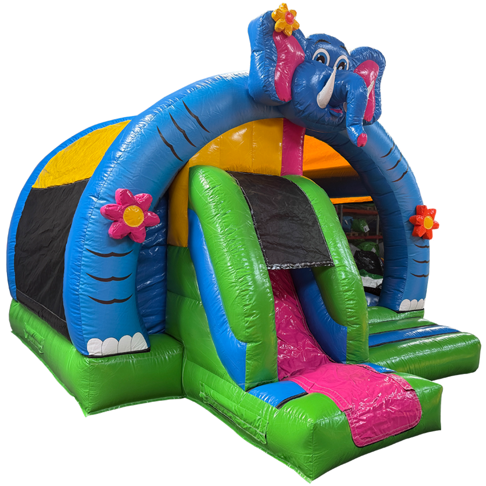 Arch Midi 3D Elephant gonflable With Obstacles