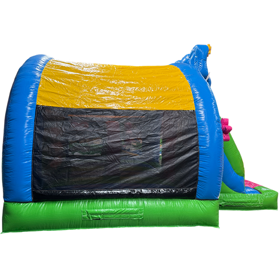 Arch Midi 3D Elephant gonflable With Obstacles