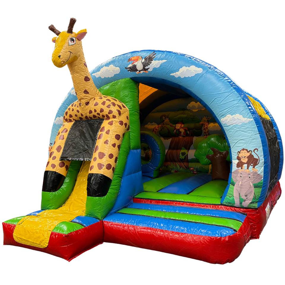 Arch Midi 3D Giraffe Inflatable With Obstacles