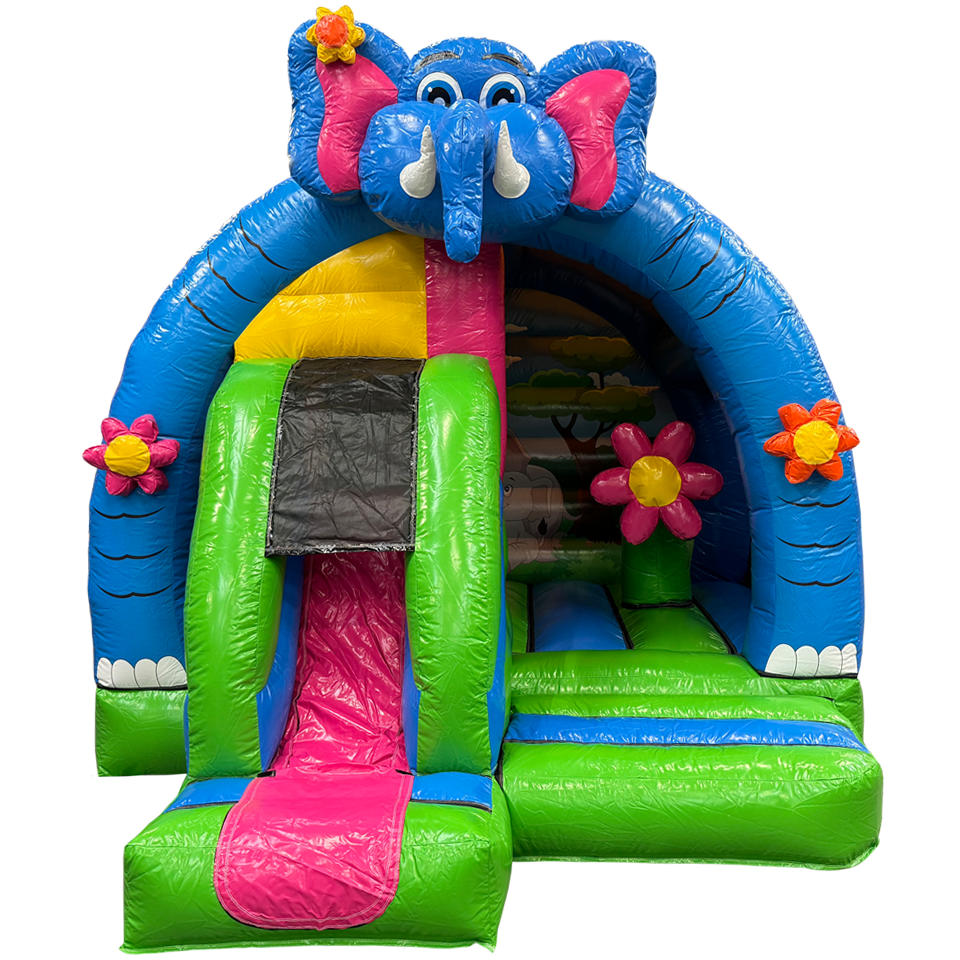 Château Gonflable Mini Eléphant 3D