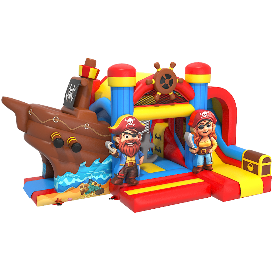 Bouncy Castle with 2 Slides 3D Farm
