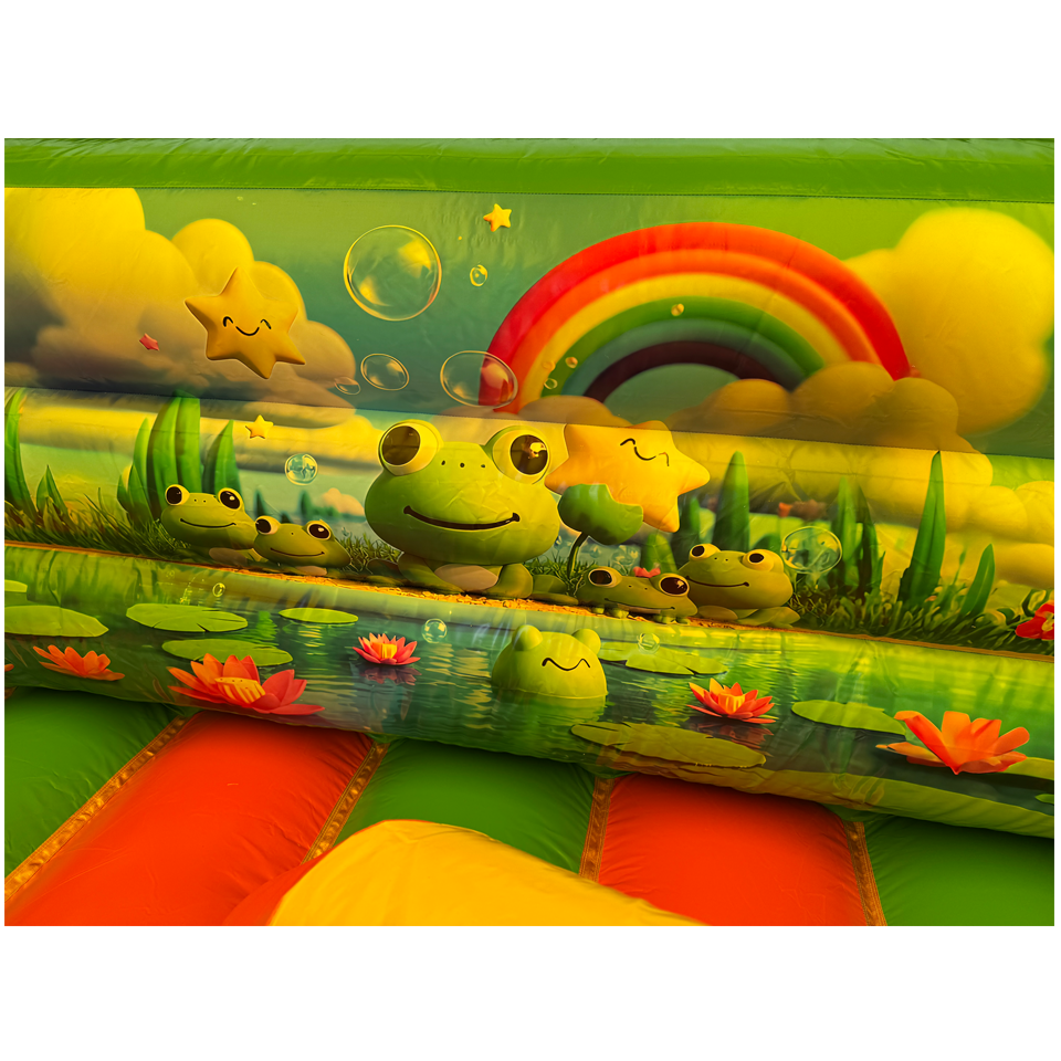 Combo Midi 2 Glijbanen Kikker Springkasteel