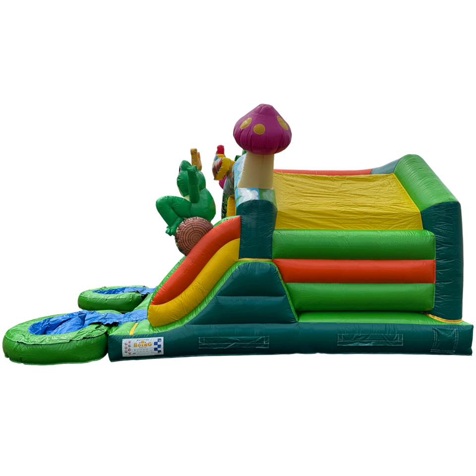 Combo Midi 2 Glijbanen Kikker Springkasteel