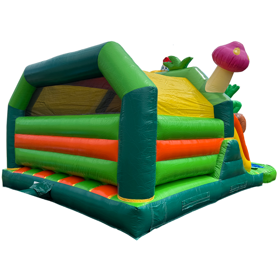 Combo Midi 2 Glijbanen Kikker Springkasteel