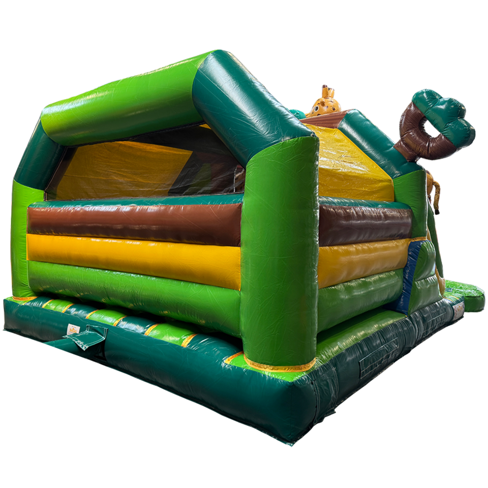 Combo Midi 2 Glijbanen Giraf Springkasteel