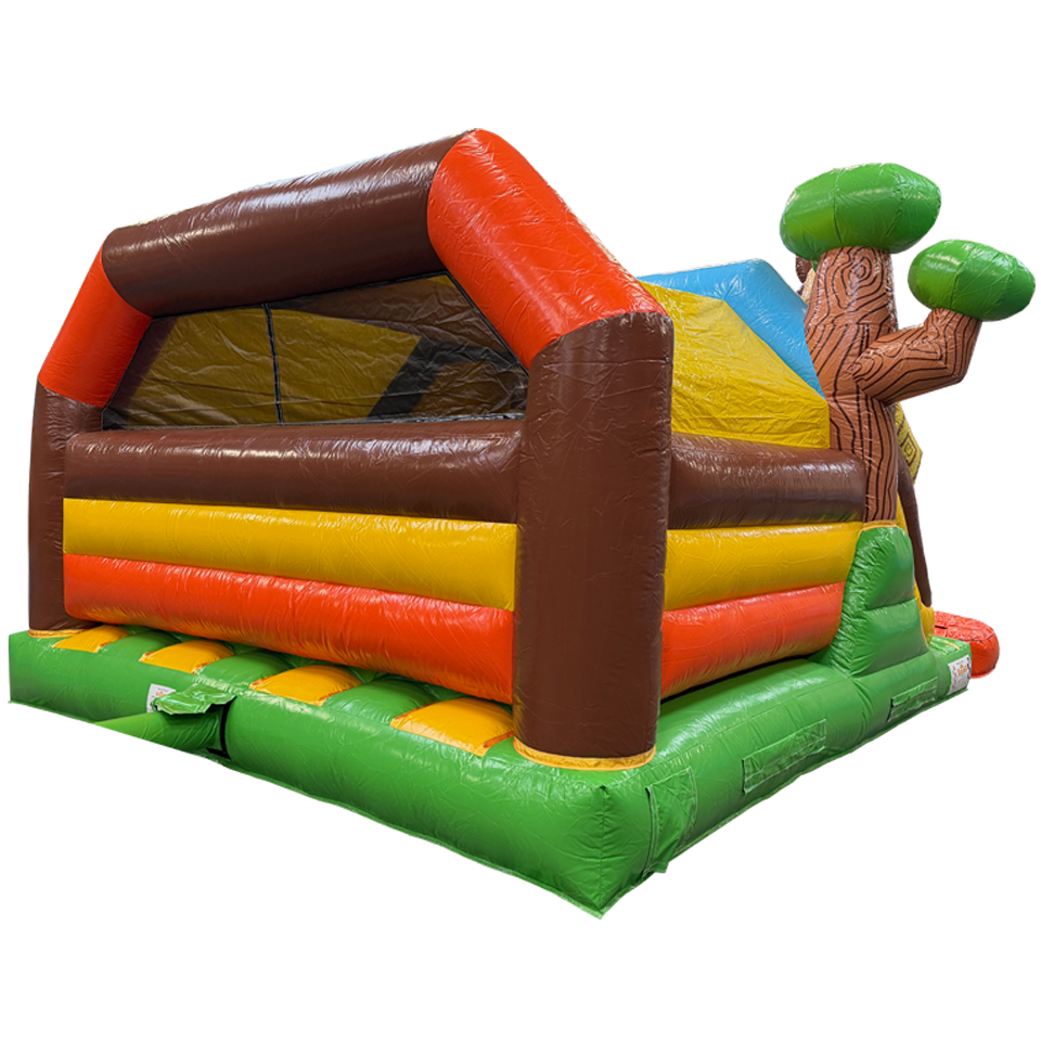 Combo Midi 2 toboggans chevaux château gonflable