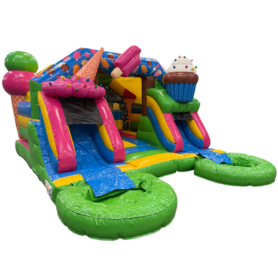 Combo Midi 2 Slides Ice Cream Inflatable