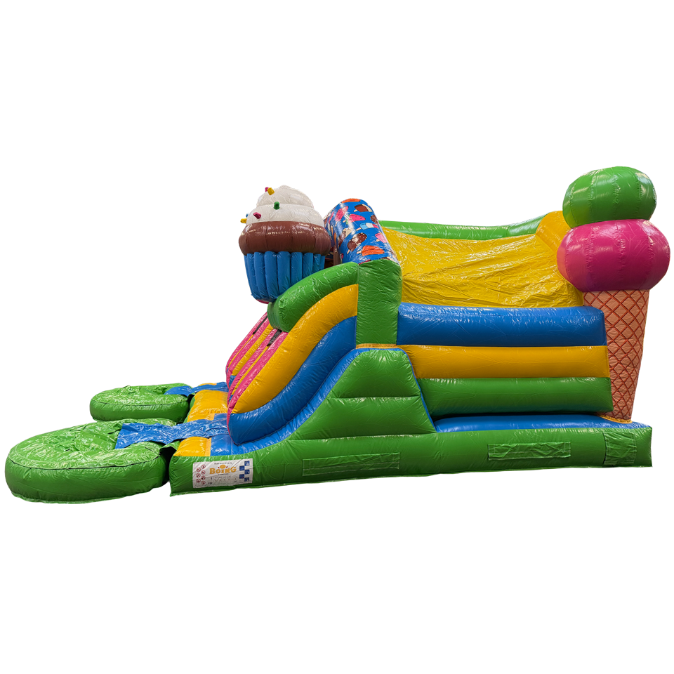 Combo Midi 2 Slides Ice Cream Inflatable