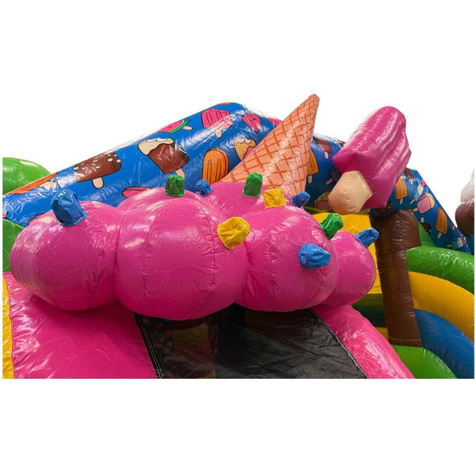 Combo Midi 2 Slides Ice Cream Inflatable