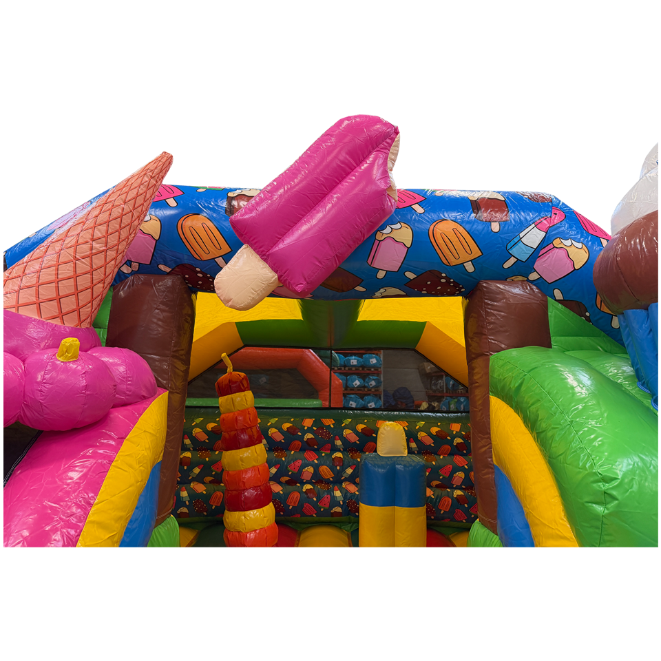 Combo Midi 2 Slides Ice Cream Inflatable