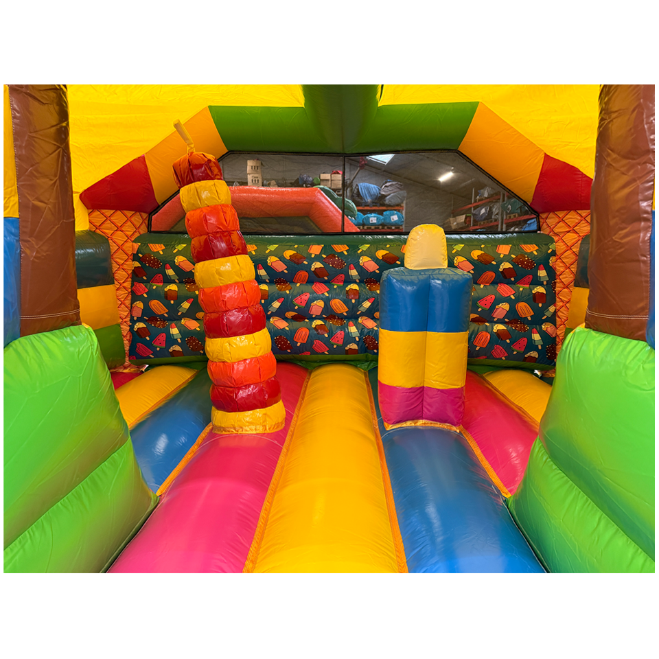 Combo Midi 2 Slides Ice Cream Inflatable
