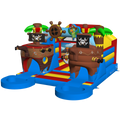 Combo Midi 2 Glijbanen Piratenboot Springkasteel