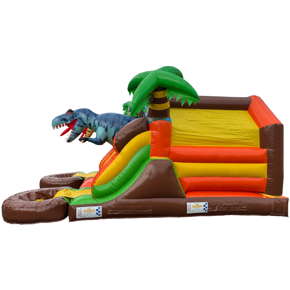 Combo Midi 2 Glijbanen Trex Springkasteel