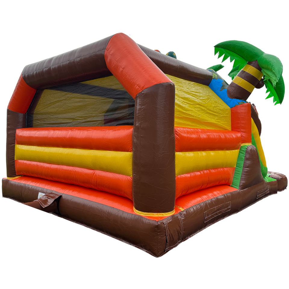 Combo Midi 2 Glijbanen Trex Springkasteel