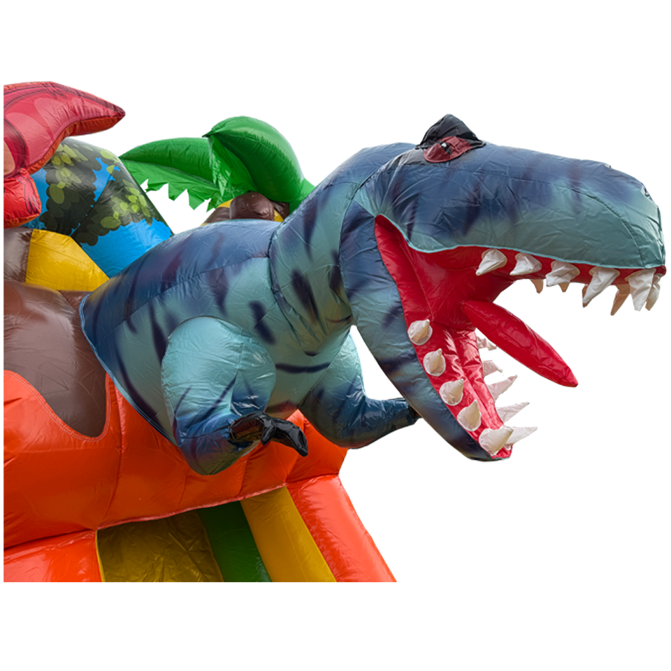 Combo Midi 2 Glijbanen Trex Springkasteel