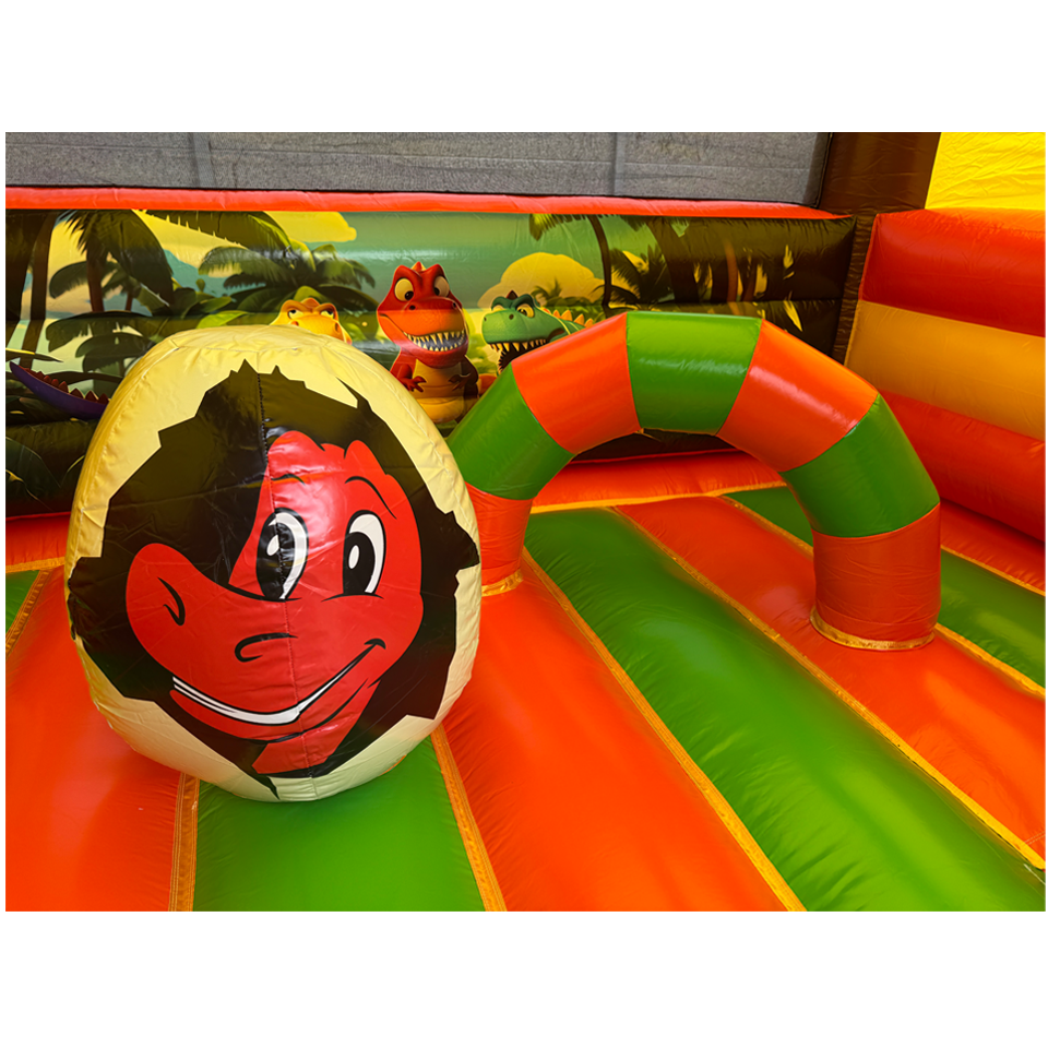 Combo Midi 2 Glijbanen Trex Springkasteel