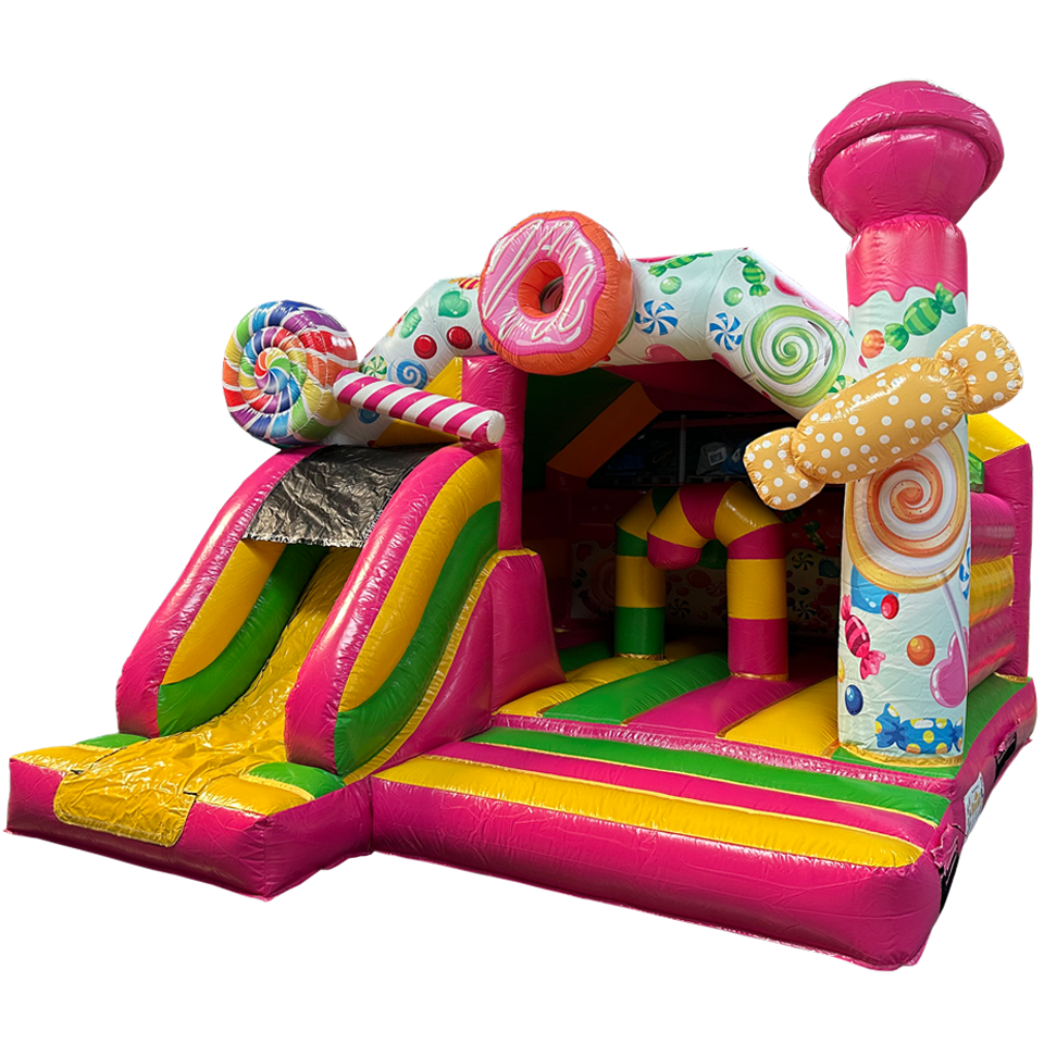 Combo Midi 3D Candy With Obstacles Inflatable