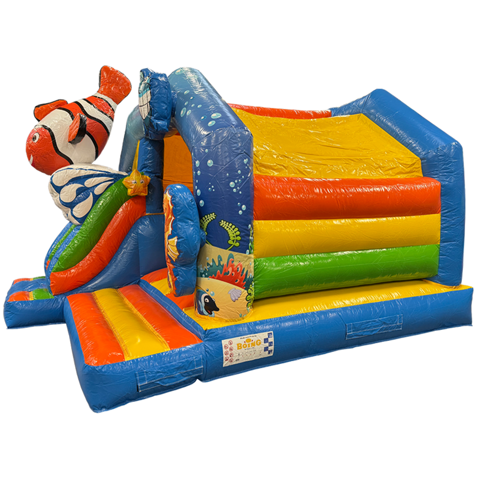 Combo Midi 3D Clownvis Springkasteel Met Obstakels