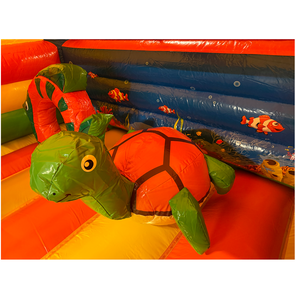 Combo Midi 3D Clownvis Springkasteel Met Obstakels