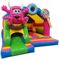 Combo Midi 3D Cookie Monster Springkasteel Met Obstakels