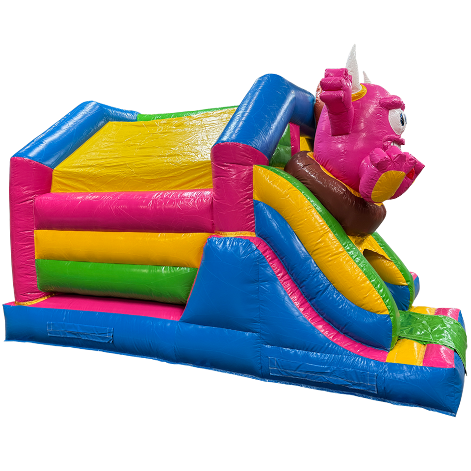 Combo Midi 3D Cookie Monster Fushia Springkasteel Met Obstakels