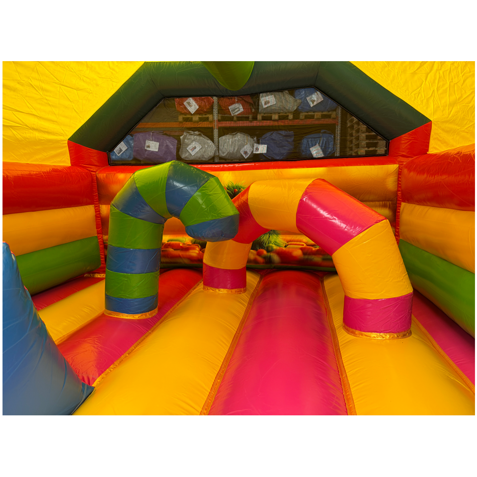 Combo Midi 3D Cookie Monster Fushia Springkasteel Met Obstakels