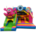 Combo Midi 3D Cookie Monster Springkasteel Met Obstakels