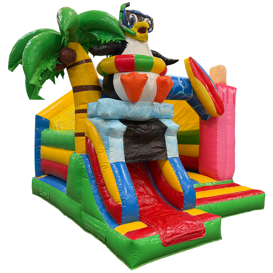 Combo Midi 3D Crazy Pinguin Springkasteel Met Obstakel