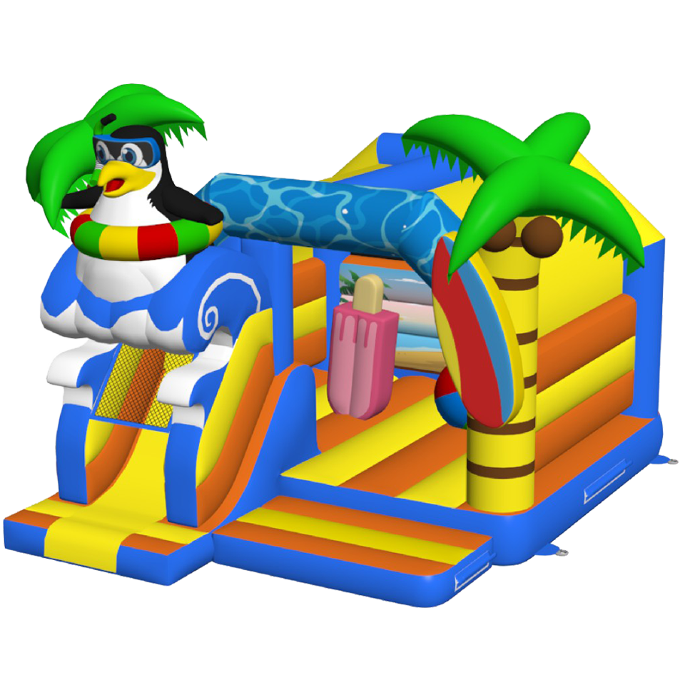 Combo Midi 3D Crazy Pinguin Springkasteel Met Obstakel