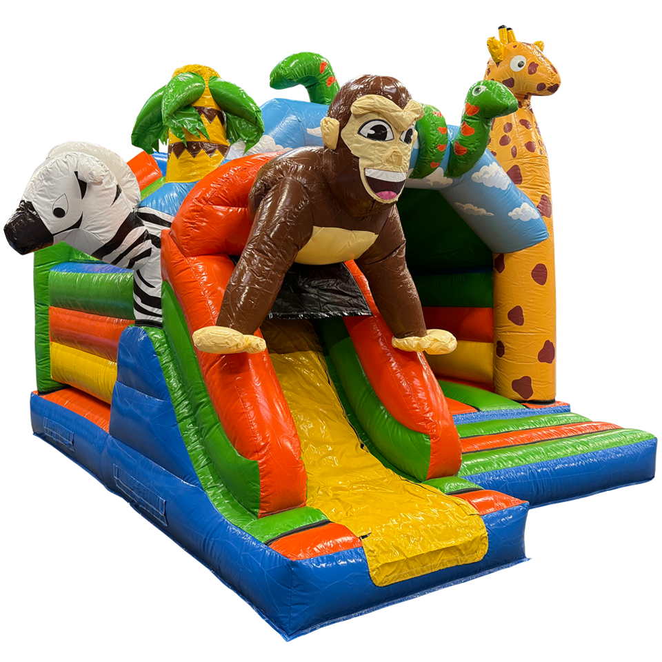 Château Gonflable gorille avec obstacles