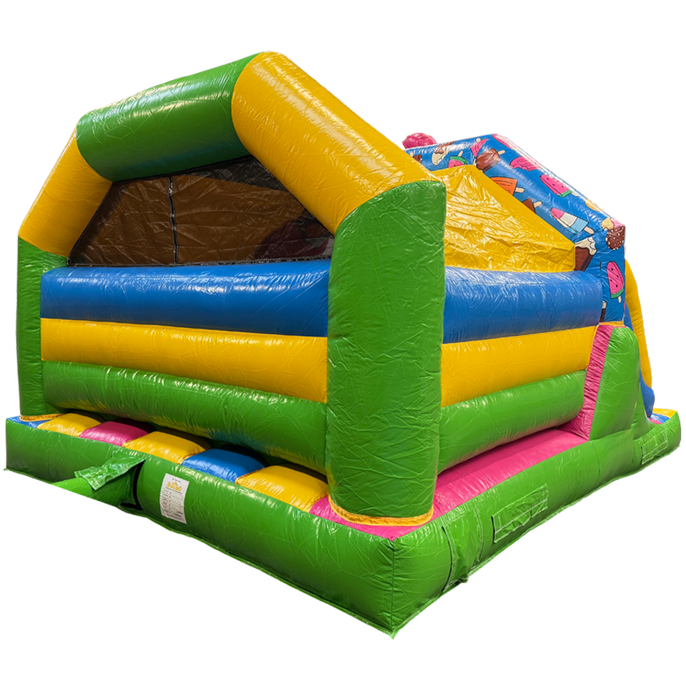 Combo Midi 3D Ijsjes Springkasteel Met Obstakels