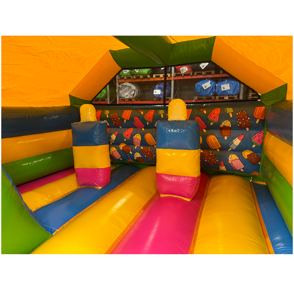 Combo Midi 3D Ijsjes Springkasteel Met Obstakels