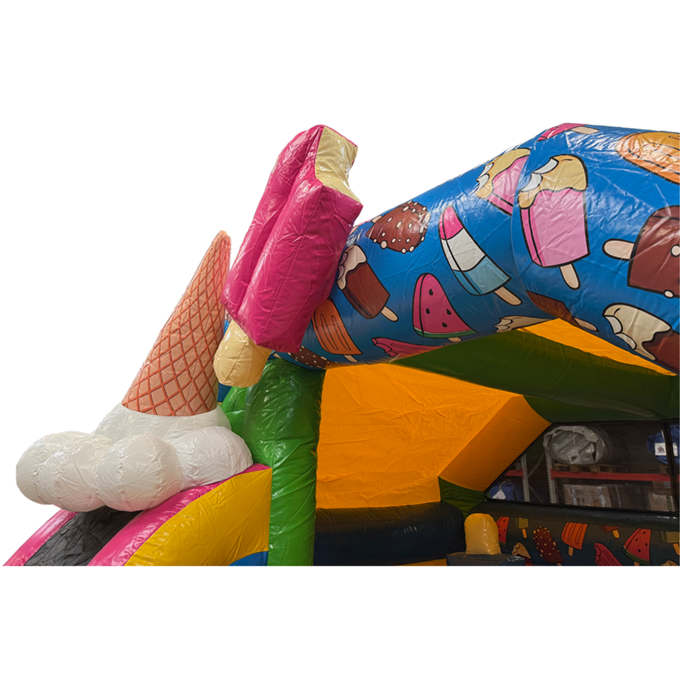 Combo Midi 3D Ijsjes Springkasteel Met Obstakels