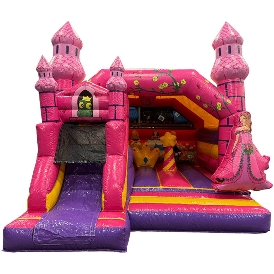 Combo Midi Château gonflable Princesse 3D