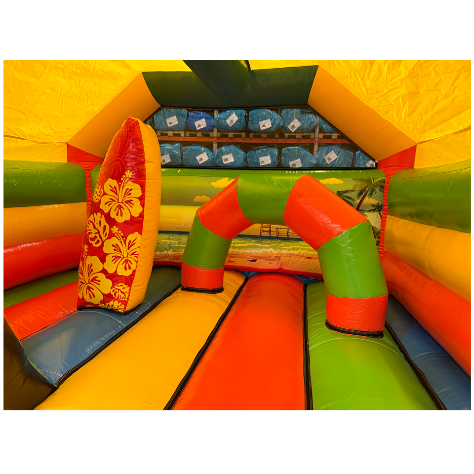 Combo Midi 3D Surfing Panda Springkasteel Met Obstakel