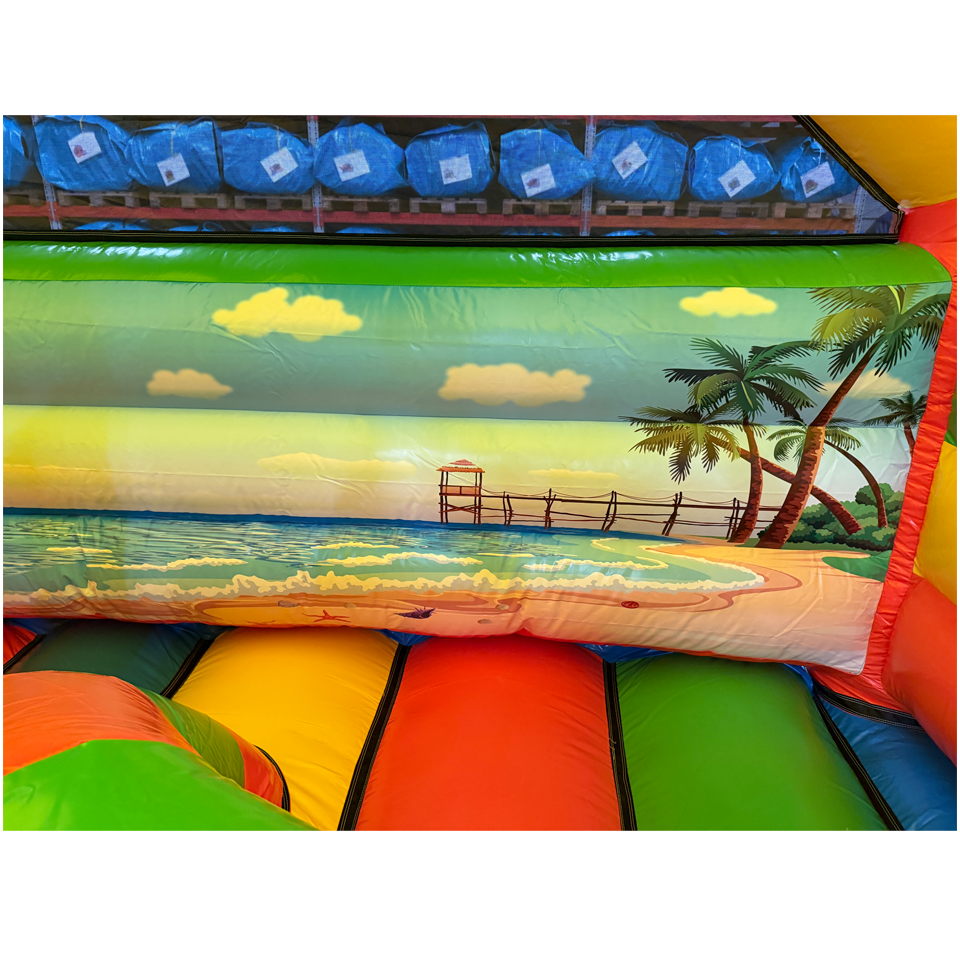 Combo Midi 3D Surfing Panda Springkasteel Met Obstakel