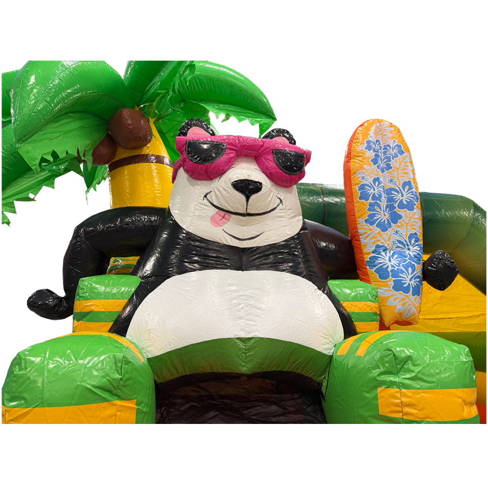 Combo Midi 3D Surfing Panda Springkasteel Met Obstakel