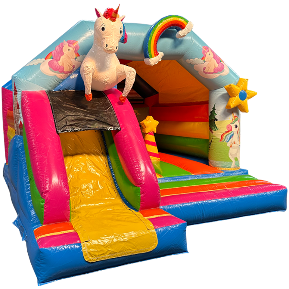 Château Gonflable Licorne avec obstacles