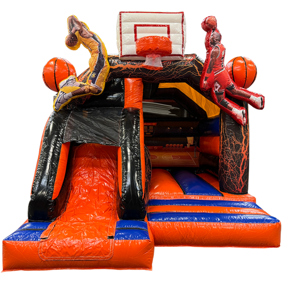 Château Gonflable Front Combo Mini Basket 3D