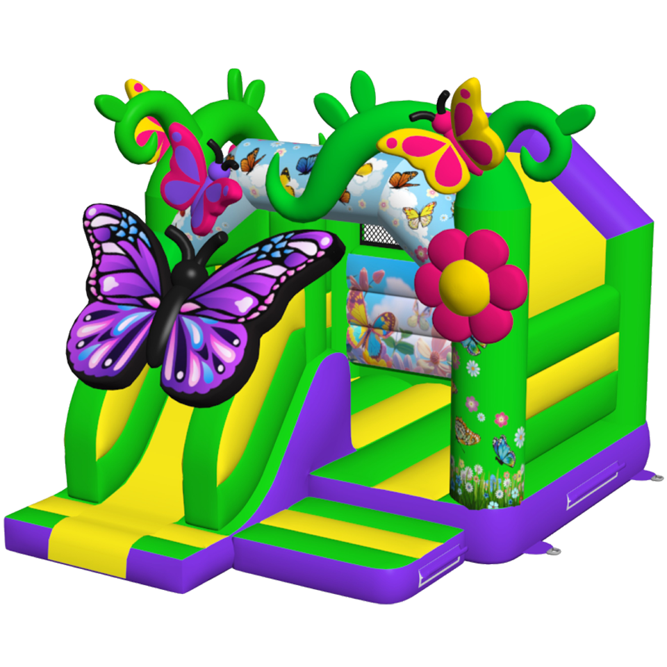 Combo Mini 3D Vlinder Springkasteel