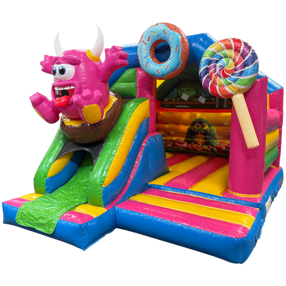 Combo Mini 3D Cookie Monster Springkasteel