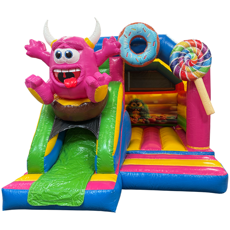 Combo Mini 3D Cookie Monster Springkasteel