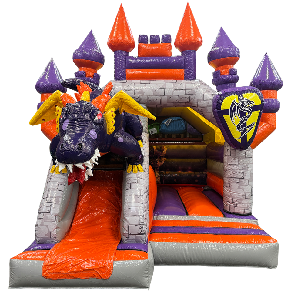 Combo Mini 3D Drakenkasteel Springkasteel