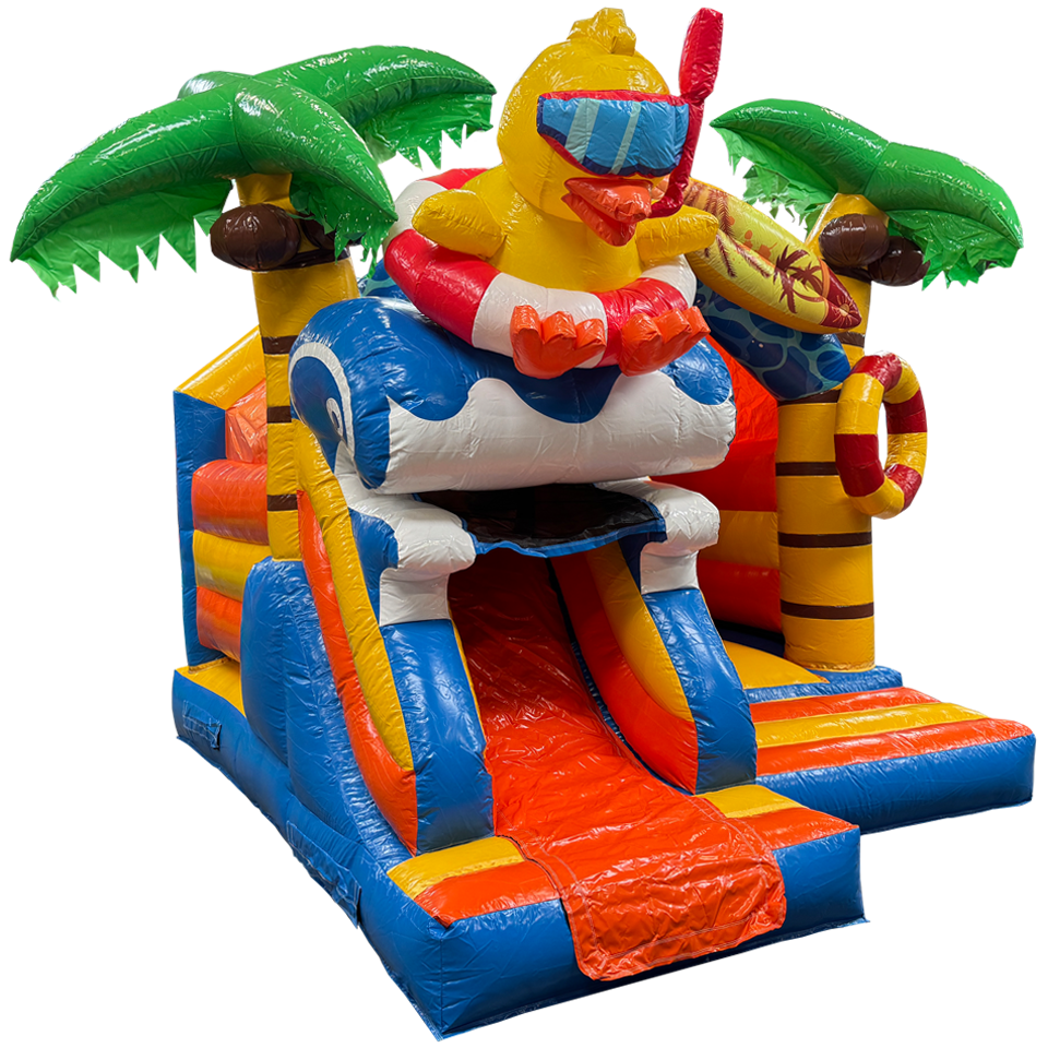 Combo Mini 3D Eend Springkasteel