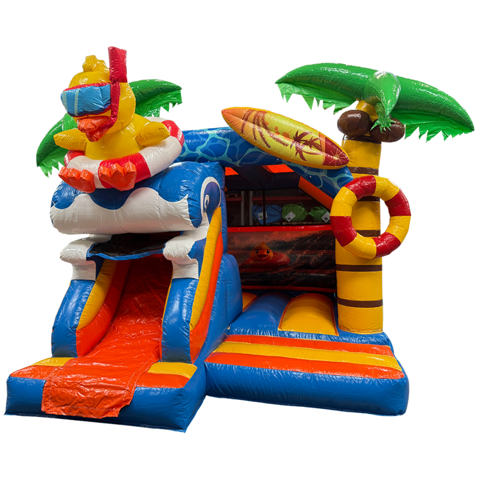 Combo Mini 3D Eend Springkasteel