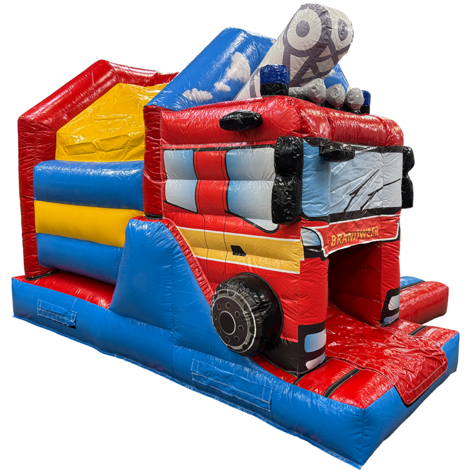 Combo Mini 3D Brandweerwagen Springkasteel