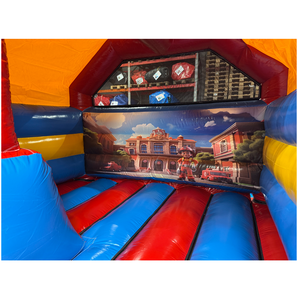 Combo Mini 3D Brandweerwagen Springkasteel